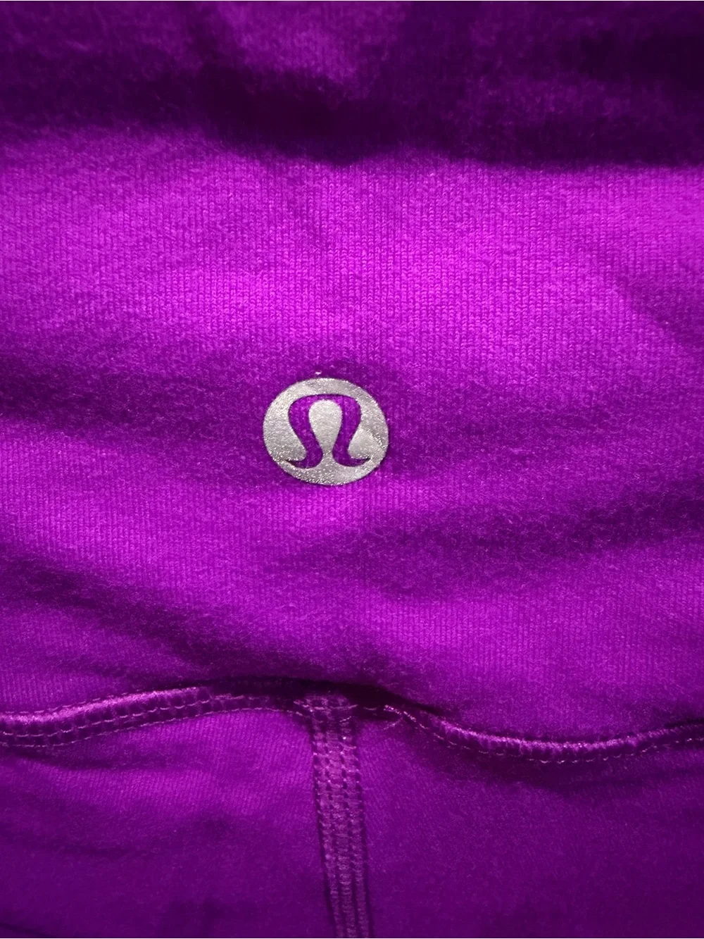 Lululemon full length leggings, cotton blend, hi rise, sz 8